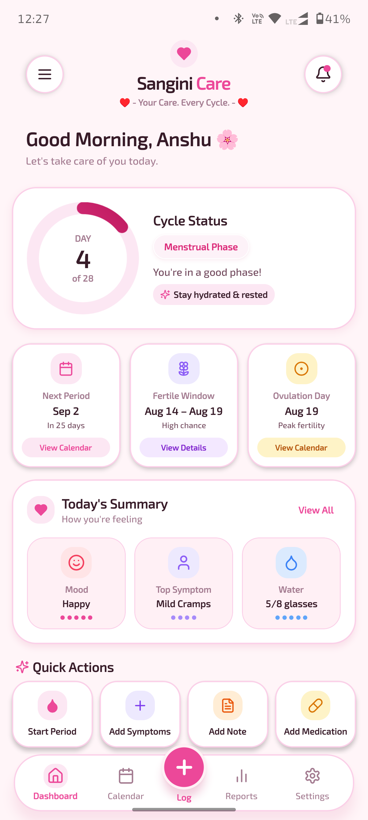 Home Dashboard